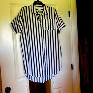 A new day stripe shirt dress